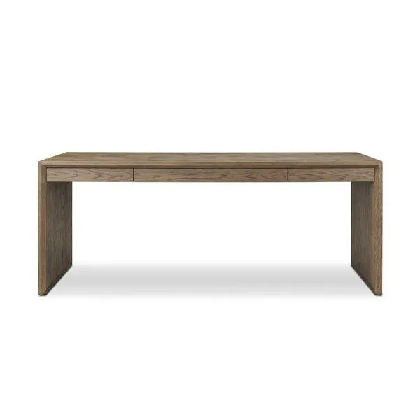 Product Image 1 for Salta Brown Oak Thick Veneer Desk from Four Hands