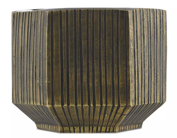 Product Image 3 for Bavi Brass Vase from Currey & Company