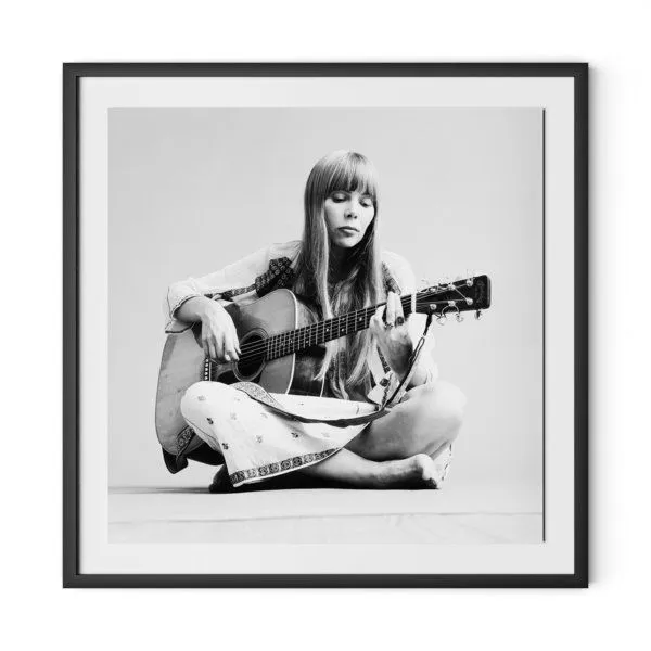 Product Image 1 for Portrait Of Joni Mitchell by Getty Images with 1.5" Black Maple Frame from Four Hands