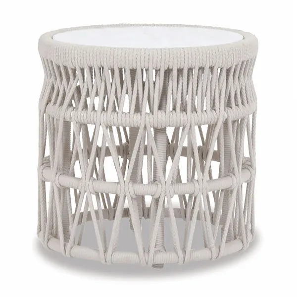 Product Image 1 for Dana End Table with Honed Carrara Marble Top from Sunset West