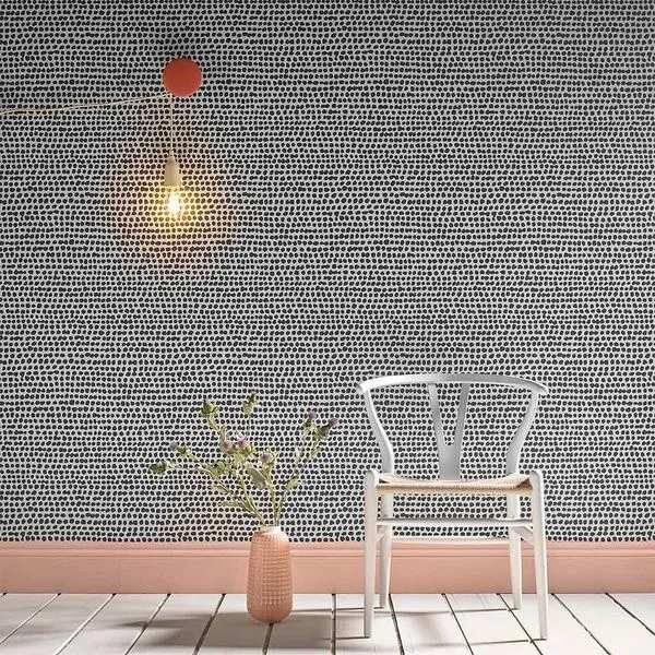 Product Image 1 for Dots Black and White Wallpaper from Graham & Brown