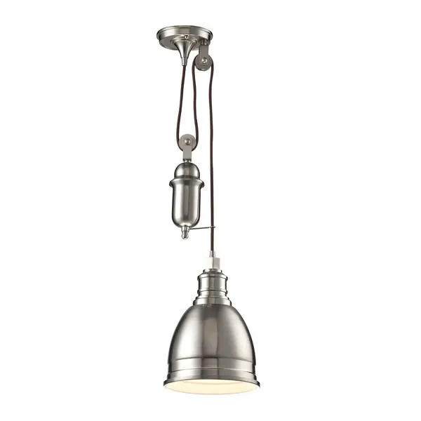 Product Image 1 for Carolton 1 Light Pendant In Brushed Nickel from Elk Lighting