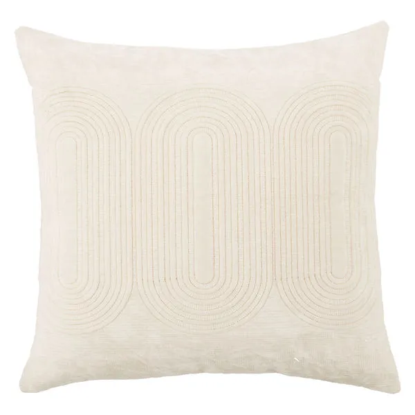 Product Image 1 for Joyce Ivory/ Gold Geometric Pillow from Jaipur 