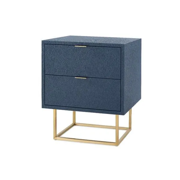 Product Image 1 for Cubik 2-Drawer Blue Side Table from Villa & House