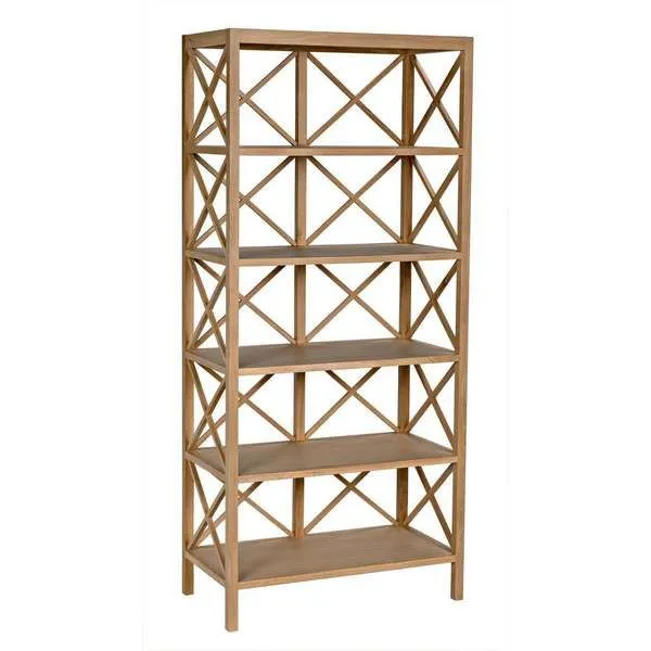 Product Image 1 for Nikolai White Oak Bookcase from Noir