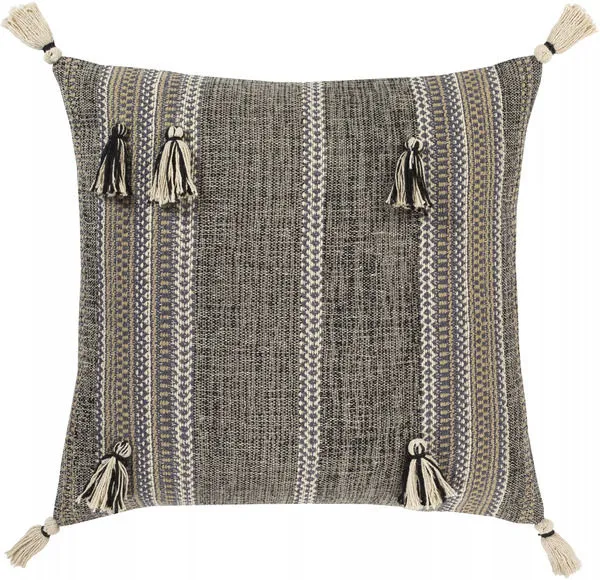 Product Image 1 for Dashing Black / Navy Pillow from Surya