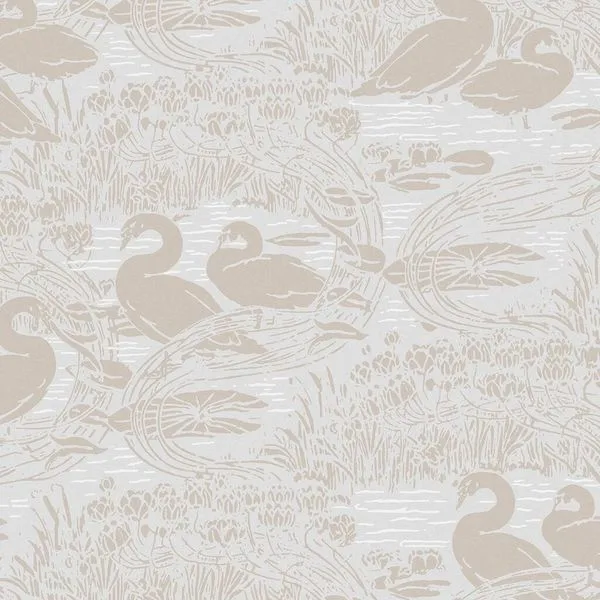 Product Image 1 for Laura Ashley Swans Dove Grey Wallpaper from Graham & Brown