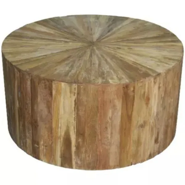 Product Image 1 for Round Teak Wood Coffee Table from Noir