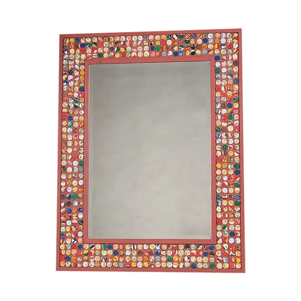 Product Image 1 for Reclaimed Bottle Cap Beveled Mirror from Elk Home