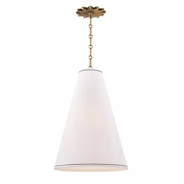 Product Image 1 for Worth 1 Light Large Pendant from Hudson Valley