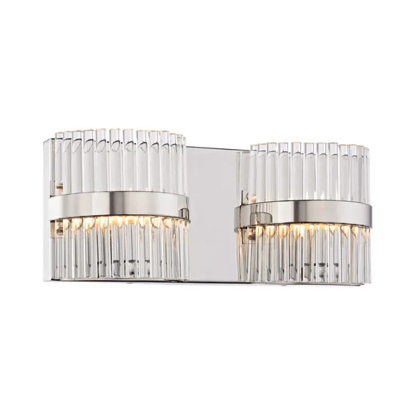 Product Image 1 for Nescott 2 Light Vanity In Polished Chrome from Elk Lighting