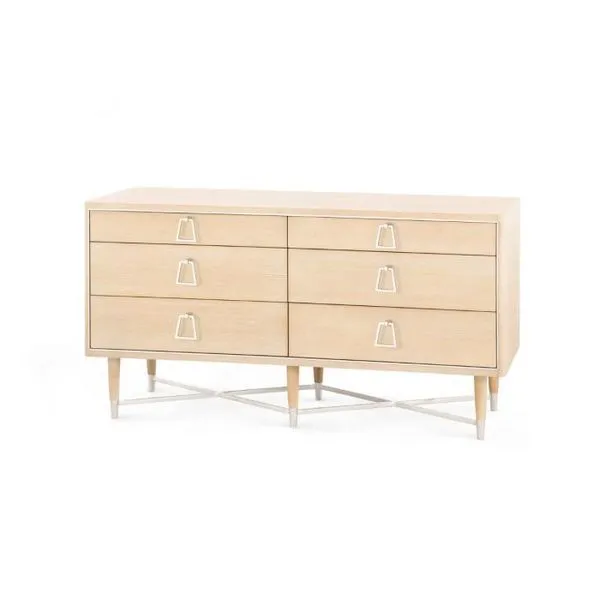 Product Image 1 for Adrian 6-Drawer Natural Wood Dresser from Villa & House