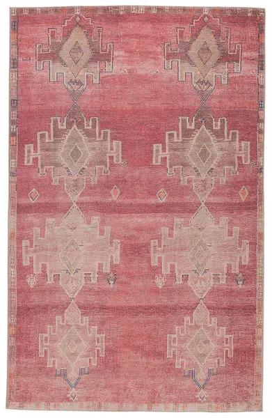 Product Image 4 for Evadne Medallion Pink/ Blue Rug from Jaipur 
