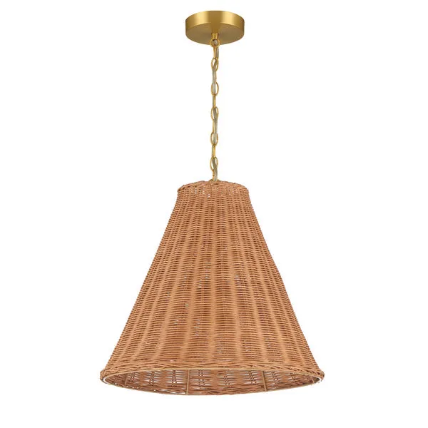 Product Image 1 for Bell-Shaped Woven Rattan Pendant from Creative Co-Op