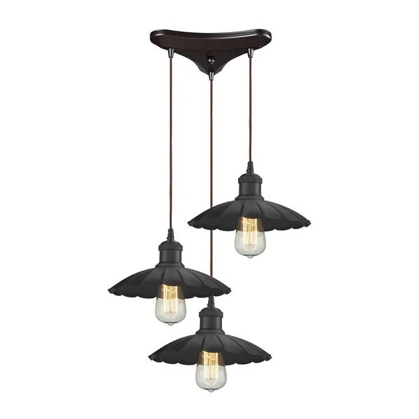 Product Image 1 for Corrine 3 Light Pendant In Oil Rubbed Bronze from Elk Lighting