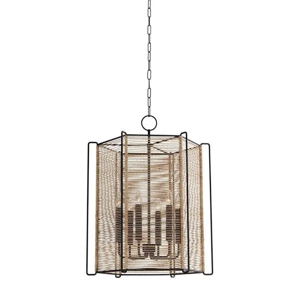 Product Image 1 for Ramon 6 Light Rattan Lantern from Troy Lighting