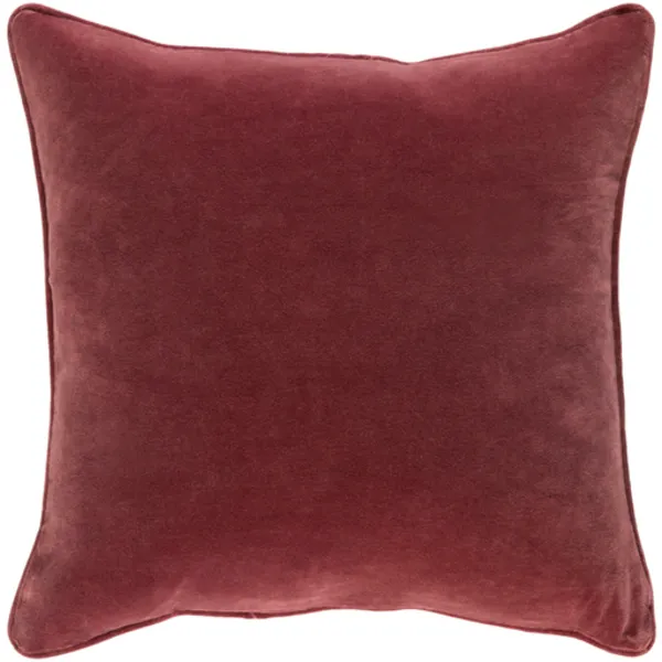 Product Image 1 for Safflower Garnet Velvet Pillow  from Surya