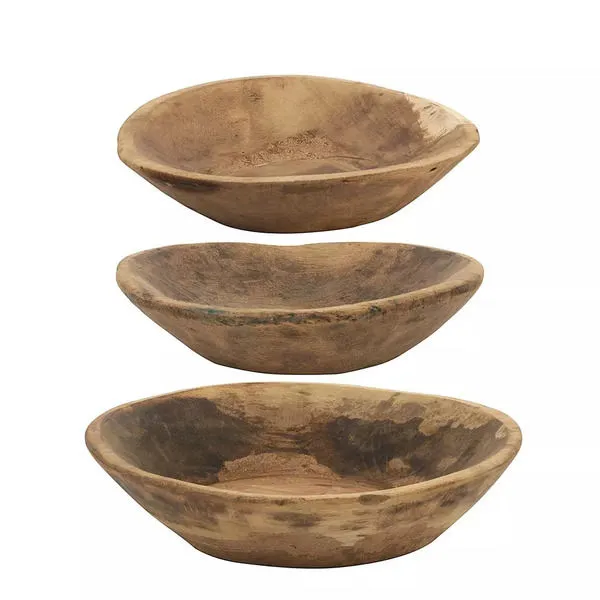 Product Image 2 for Found Hand Carved Wood Bowls (Set Of 2) from Creative Co-Op