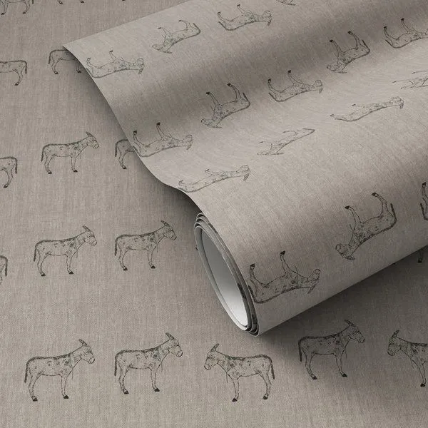 Product Image 1 for Burros Grey I Wallpaper by Paul Meyer from Four Hands