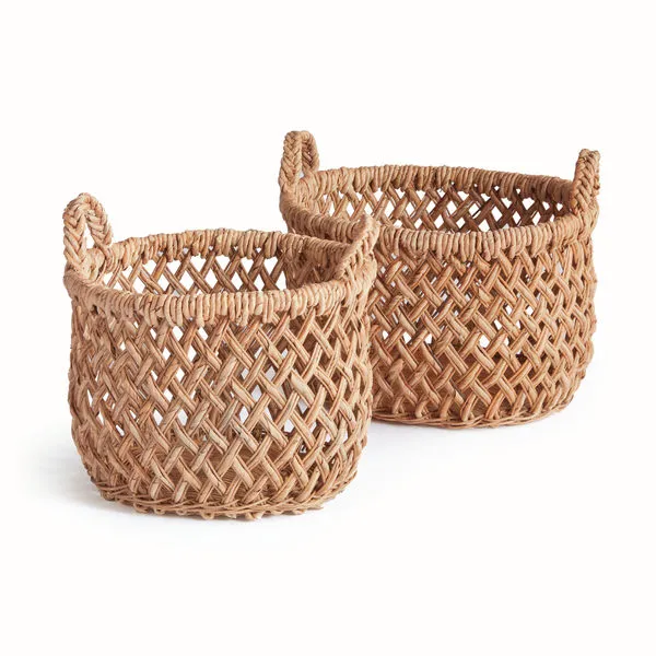 Product Image 1 for Emlyn Rattan Basket Set With Handles from Napa Home And Garden