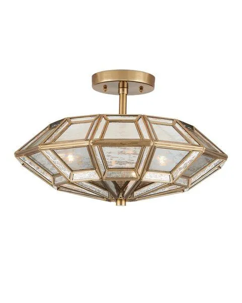 Product Image 1 for Valentina Semi-Flush Mount from Currey & Company