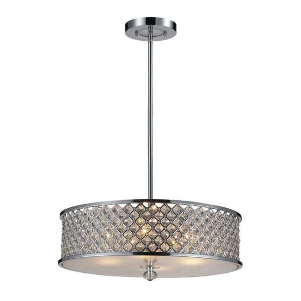 Product Image 2 for 4 Light Pendant In Polished Chrome from Elk Lighting