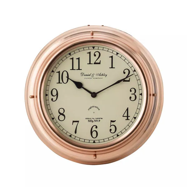Product Image 1 for Polished Copper Nautical Clock from Elk Home