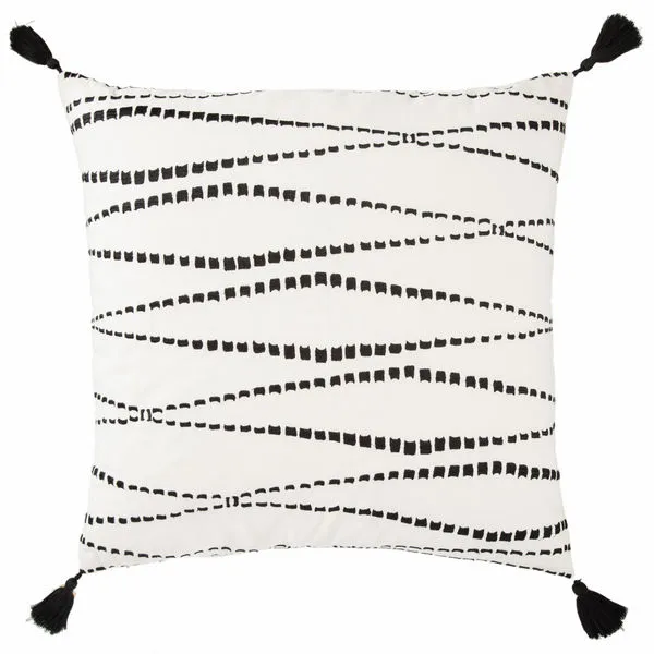 Product Image 3 for Kemina White/ Black Geometric Throw Pillow 22 inch by Nikki Chu from Jaipur
