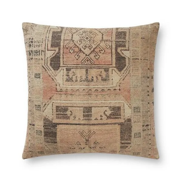 Product Image 1 for Clay / Charcoal Printed Pillow Cover - 22" Cover Only from Loloi
