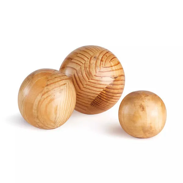 Product Image 1 for Barclay Butera Vail Wood Orbs, Set Of 3 from Napa Home And Garden
