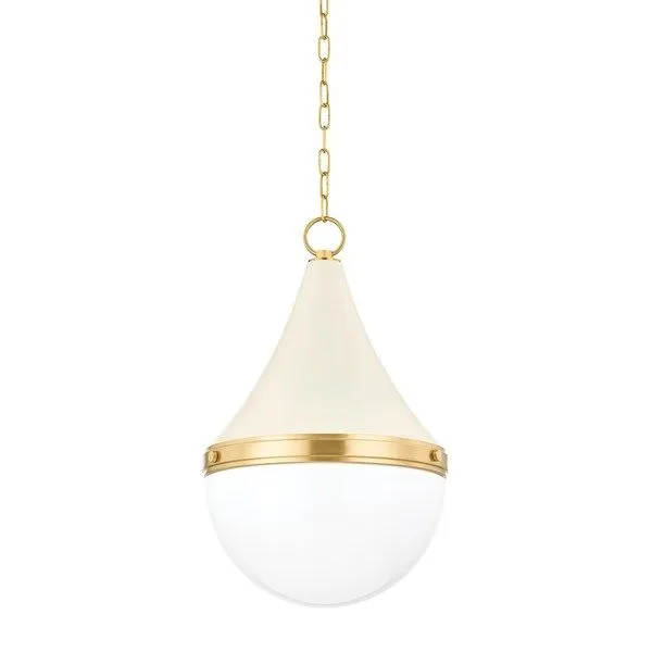 Product Image 1 for Ciara 1-Light Modern Decorative Aged Brass Large Pendant from Mitzi