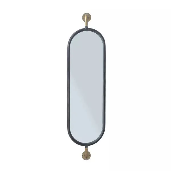 Product Image 1 for Swivel Wall Mount Metal Mirror With Brackets from Creative Co-Op