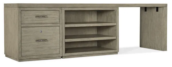 Product Image 1 for Linville Falls 96" Desk with File and Open Desk Cabinet from Hooker Furniture