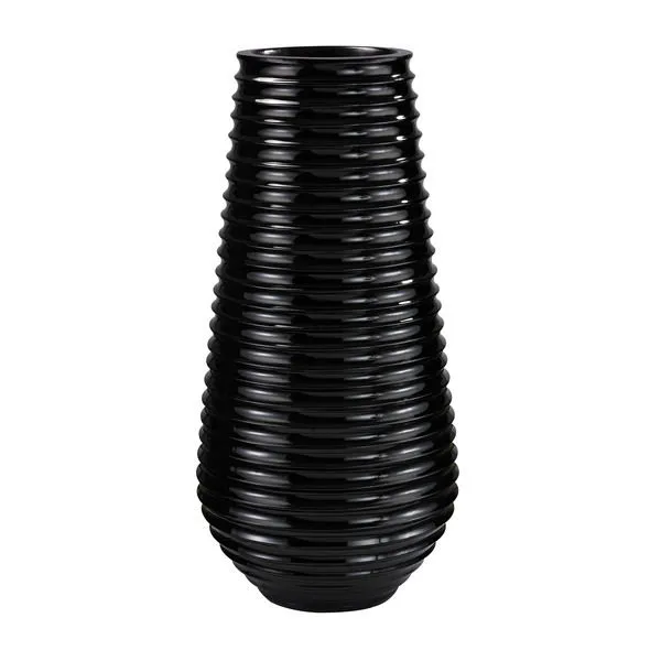 Product Image 1 for Black Ribbed Planter from Elk Home