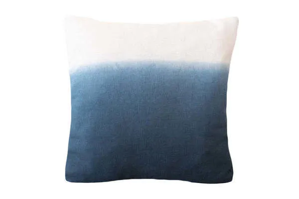 Product Image 3 for Indigo Ombre Linen Pillow from Anaya Home