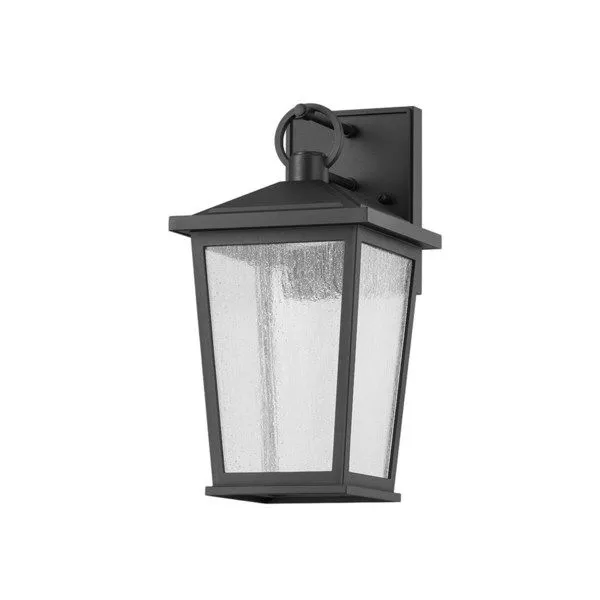 Product Image 1 for Soren Textured Black 1-Light Exterior Wall Sconce from Troy Lighting