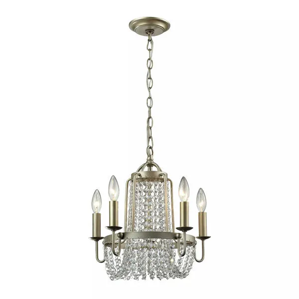 Product Image 1 for Chandette 5 Light Chandelier In Aged Silver from Elk Lighting