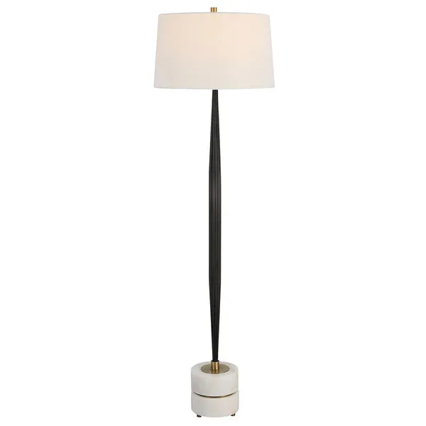 Product Image 1 for Miraz Iron and Marble Floor Lamp from Uttermost