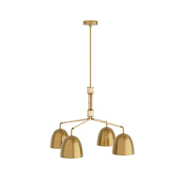 Product Image 1 for Worth Vintage Nuetral Brass Chandelier from Arteriors