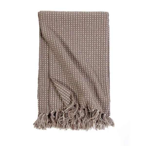 Product Image 1 for Jasper Oversized Striped Throw Blanket - Taupe from Pom Pom at Home