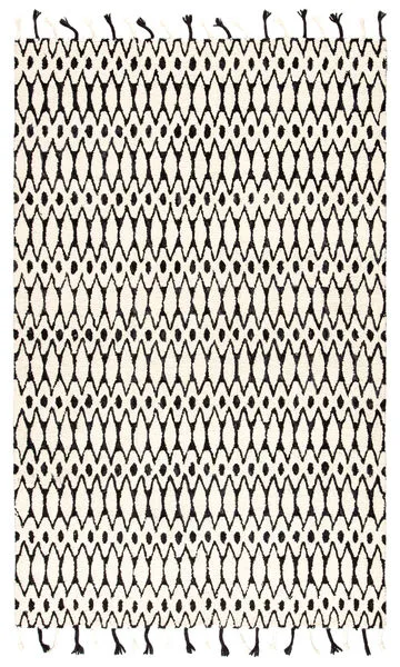 Product Image 4 for Fia Handmade Trellis Ivory/ Black Rug By Nikki Chu from Jaipur 