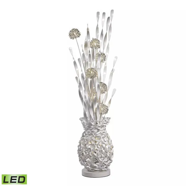 Product Image 1 for Calico Contemporary Floral Display Floor Lamp In Silver Finish from Elk Home
