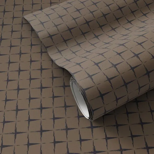 Product Image 1 for Blocking Black and Tan I Wallpaper by Getty Images from Four Hands