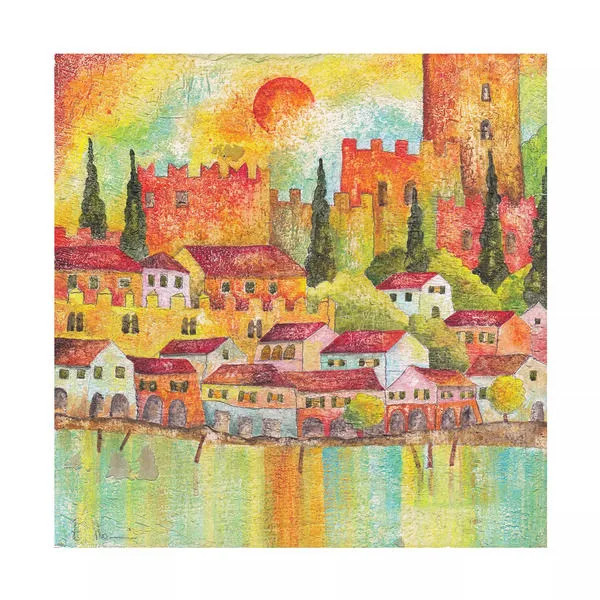 Product Image 1 for Exclusive Emidio Monachesi Print On Canvas With Hand Painted Embellishments from Elk Home