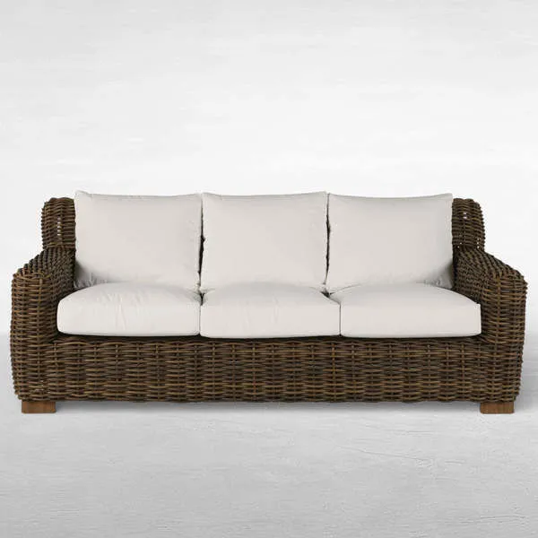 Product Image 1 for Montauk Resin Wicker Outdoor Sofa from Summer Classics