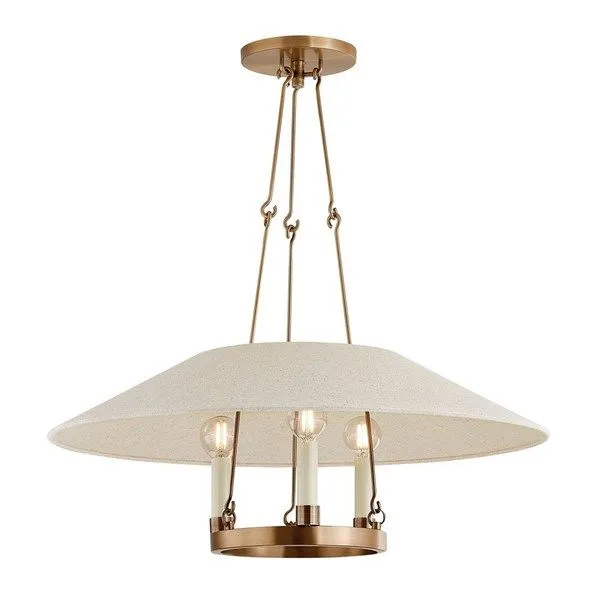Product Image 1 for Archive 3 Light Brass Chandelier from Troy Lighting