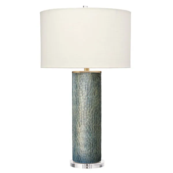 Product Image 1 for Viper Truffle Etched Glass Table Lamp from Jamie Young
