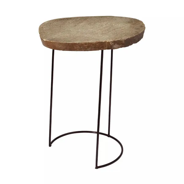 Product Image 1 for Stone Slab And Wire Frame Table from Elk Home