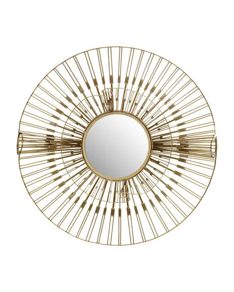 Product Image 1 for Ruche Round Mirror from Currey & Company