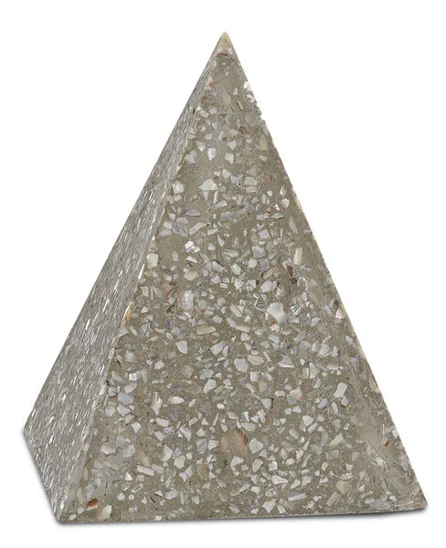 Product Image 2 for Abalone Concrete Pyramid from Currey & Company